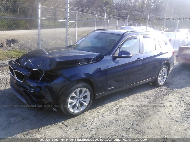 WBAVL1C54EVR94752 - 2014 BMW X1 XDRIVE28I BLUE photo 2