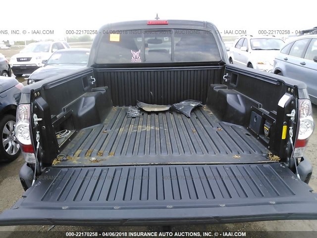 5TFJU4GN1CX017483 - 2012 TOYOTA TACOMA DOUBLE CAB PRERUNNER BLACK photo 8
