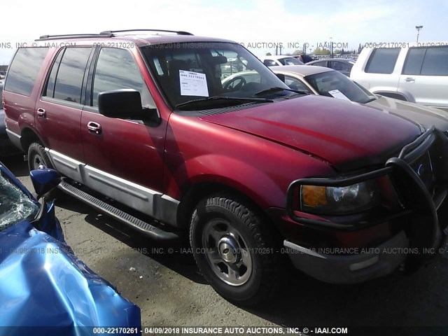1FMPU16L03LB15433 - 2003 FORD EXPEDITION XLT RED photo 1