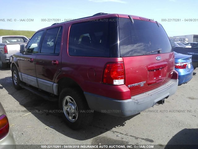 1FMPU16L03LB15433 - 2003 FORD EXPEDITION XLT RED photo 3