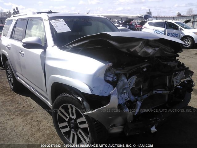 JTEBU5JR9G5372811 - 2016 TOYOTA 4RUNNER SR5 PREM/LTDL/TRAIL/TRD 银色 照片 1