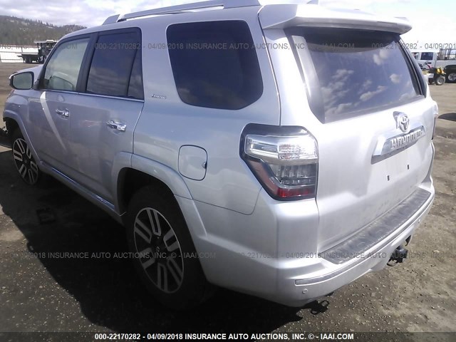 JTEBU5JR9G5372811 - 2016 TOYOTA 4RUNNER SR5 PREM/LTDL/TRAIL/TRD 银色 照片 3
