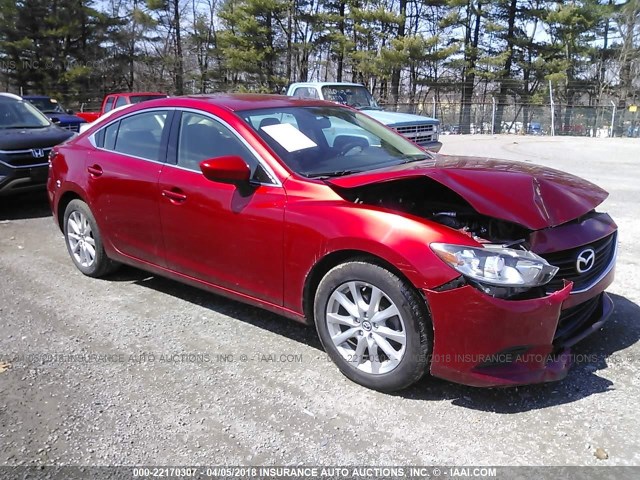 JM1GJ1U69E1128917 - 2014 MAZDA 6 SPORT RED photo 1