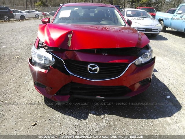 JM1GJ1U69E1128917 - 2014 MAZDA 6 SPORT RED photo 6