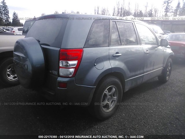 JS3TE941174200461 - 2007 SUZUKI GRAND VITARA  GRAY photo 4