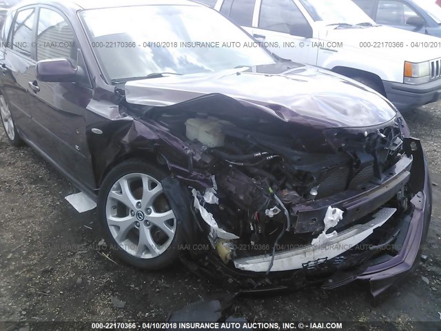 JM1BK343771747530 - 2007 MAZDA 3 HATCHBACK PURPLE photo 6