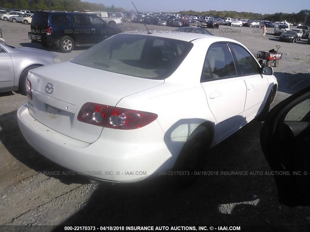 1YVFP80C855M37280 - 2005 MAZDA 6 I WHITE photo 4