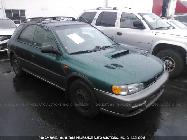 JF1GF4858WH800291 - 1998 SUBARU IMPREZA OUTBACK GREEN photo 1