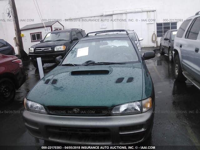 JF1GF4858WH800291 - 1998 SUBARU IMPREZA OUTBACK GREEN photo 6