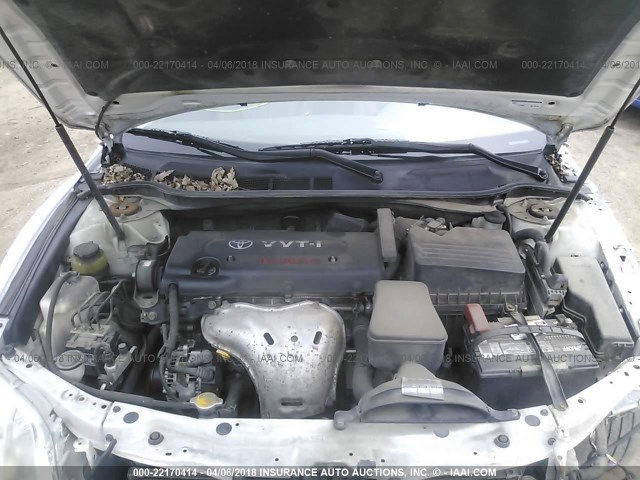 4T1BE46K68U783965 - 2008 TOYOTA CAMRY CE/LE/XLE/SE WHITE photo 10