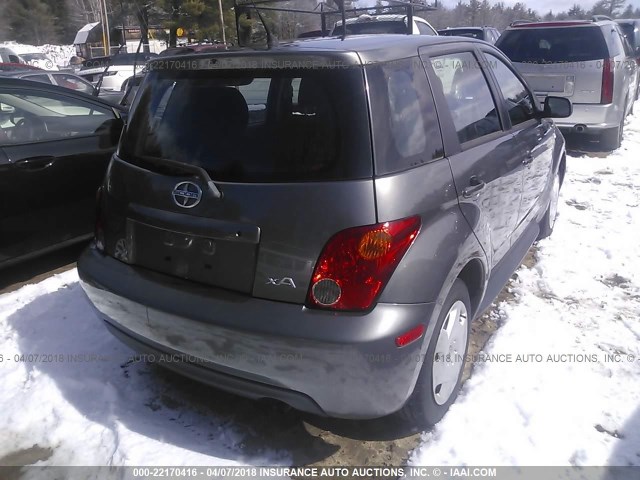 JTKKT624740066448 - 2004 TOYOTA SCION XA GRAY photo 4