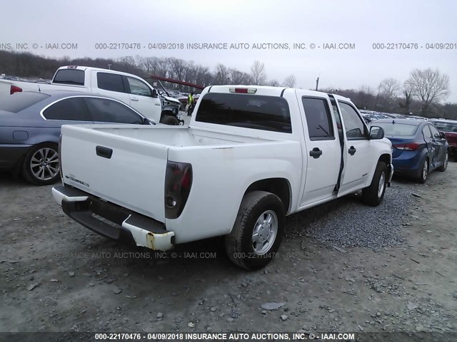 1GCCS136448167028 - 2004 CHEVROLET COLORADO WHITE photo 4