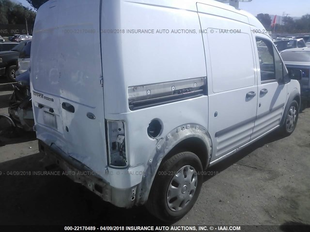 NM0LS7AN0AT021972 - 2010 FORD TRANSIT CONNECT XL WHITE photo 4