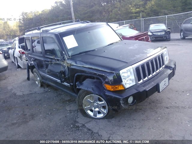 1J8HH58N76C343803 - 2006 JEEP COMMANDER LIMITED BLACK photo 1