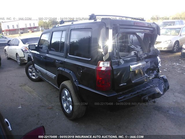 1J8HH58N76C343803 - 2006 JEEP COMMANDER LIMITED BLACK photo 3