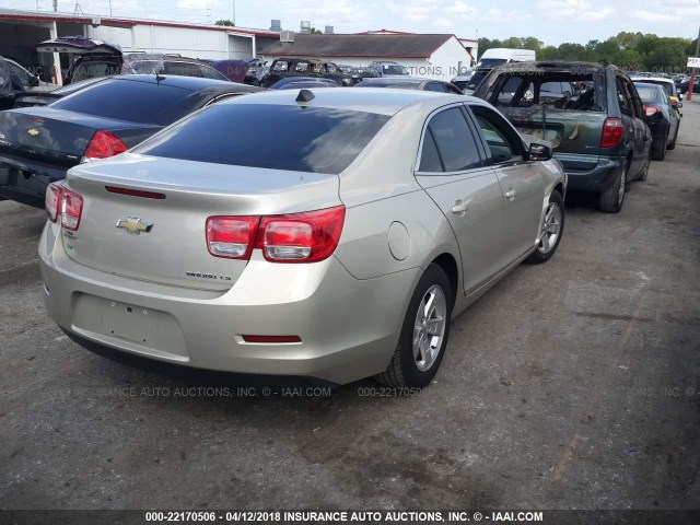 1G11B5SL0EF249155 - 2014 CHEVROLET MALIBU LS ოქროსფერი ფოტო 4