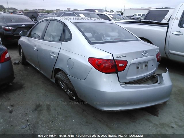 KMHDU46D98U359287 - 2008 HYUNDAI ELANTRA GLS/SE/LIMITED SILVER photo 3