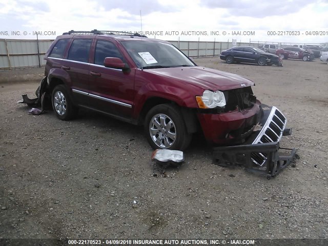 1J8HS58T99C554859 - 2009 JEEP GRAND CHEROKEE LIMITED RED photo 1