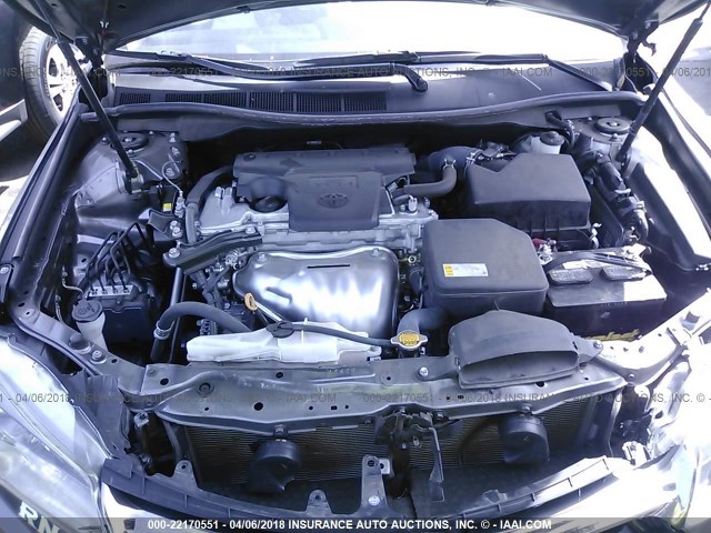 4T1BF1FK0FU114678 - 2015 TOYOTA CAMRY LE/XLE/SE/XSE GRAY photo 10