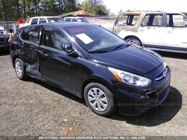 KMHCT5AE0GU270436 - 2016 HYUNDAI ACCENT SE BLACK photo 1