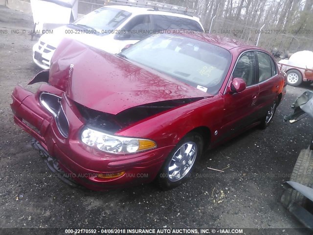 1G4HR54K73U174254 - 2003 BUICK LESABRE LIMITED RED photo 2