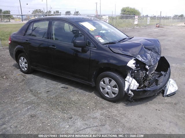 3N1CC1AP7AL429603 - 2010 NISSAN VERSA S/SL BLACK photo 1