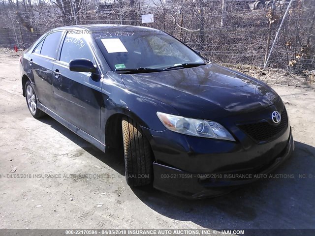 4T1BE46K98U740849 - 2008 TOYOTA CAMRY CE/LE/XLE/SE BLACK photo 1