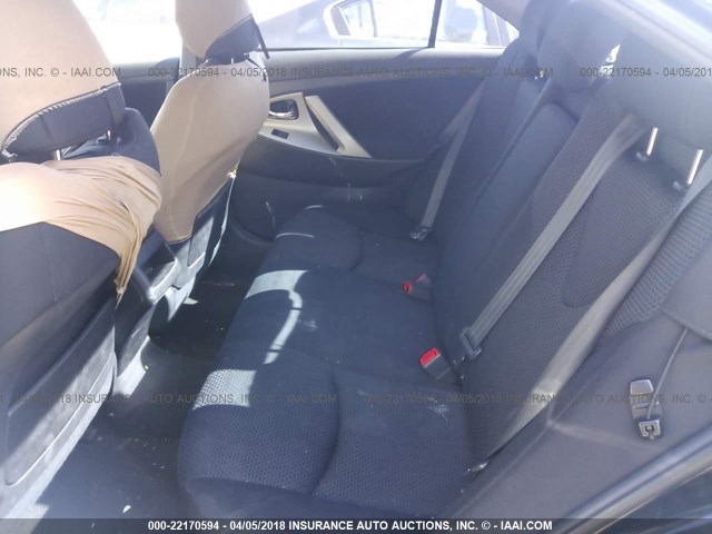 4T1BE46K98U740849 - 2008 TOYOTA CAMRY CE/LE/XLE/SE BLACK photo 8