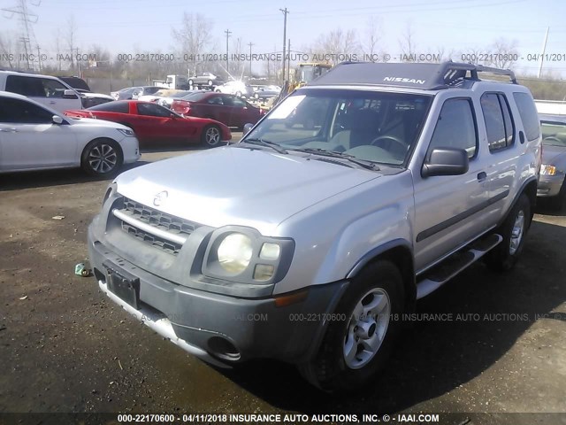 5N1ED28Y74C680754 - 2004 NISSAN XTERRA XE/SE SILVER photo 2