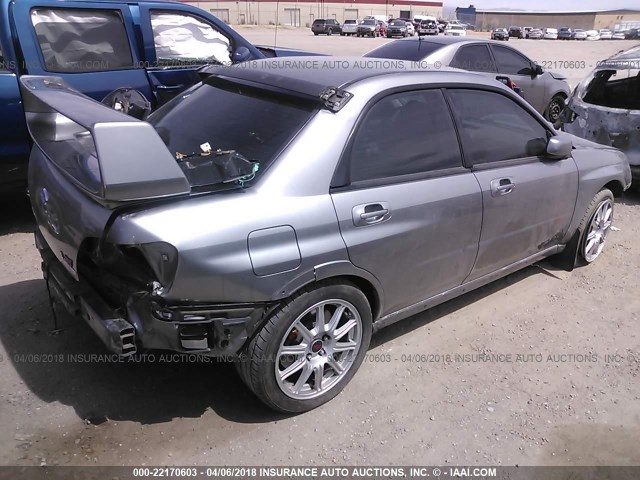 JF1GD76697L508327 - 2007 SUBARU IMPREZA WRX STI SILVER photo 4