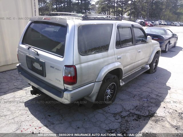 JT3HN86R8Y0319333 - 2000 TOYOTA 4RUNNER SR5 SILVER photo 4