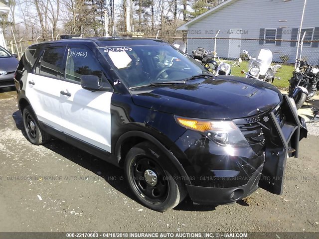 1FM5K8AR7EGA92066 - 2014 FORD EXPLORER POLICE INTERCEPTOR BLACK photo 1