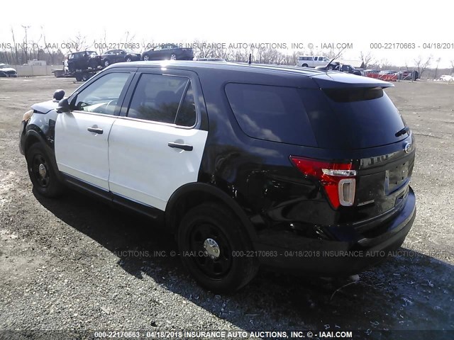 1FM5K8AR7EGA92066 - 2014 FORD EXPLORER POLICE INTERCEPTOR BLACK photo 3