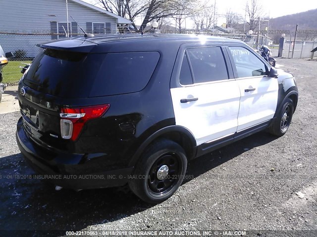 1FM5K8AR7EGA92066 - 2014 FORD EXPLORER POLICE INTERCEPTOR BLACK photo 4