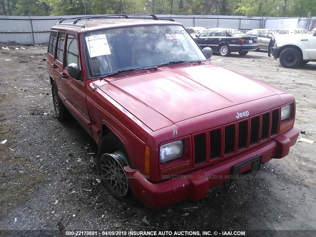 1J4FJ68S8WL125068 - 1998 JEEP CHEROKEE SPORT/CLASSIC RED photo 1