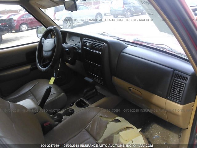 1J4FJ68S8WL125068 - 1998 JEEP CHEROKEE SPORT/CLASSIC წითელი ფოტო 5