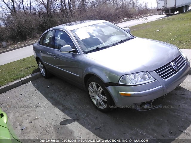 WVWTU63B35P025538 - 2005 VOLKSWAGEN PASSAT GLX 4MOTION GRAY photo 1