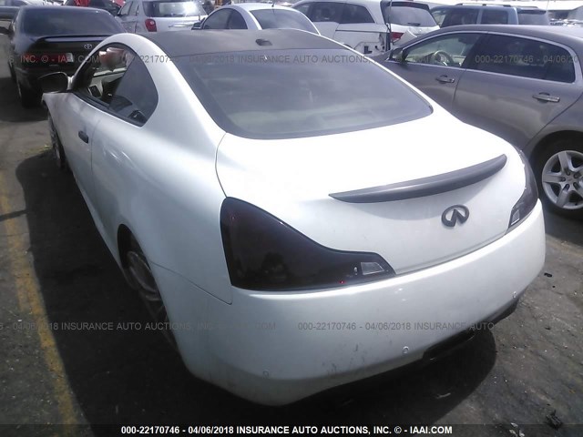 JN1CV6EK2AM101310 - 2010 INFINITI G37 SPORT WHITE photo 3