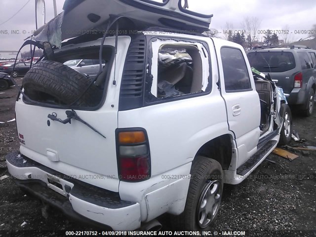 1GKEK63UX4J249458 - 2004 GMC YUKON DENALI WHITE photo 4