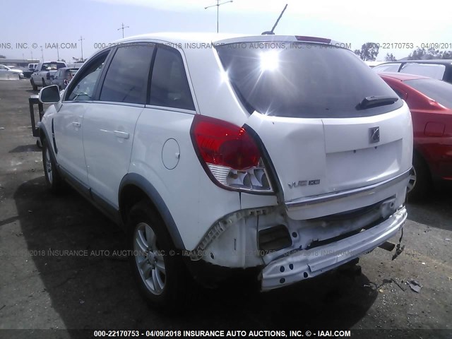 3GSCL33P68S537267 - 2008 SATURN VUE XE WHITE photo 3