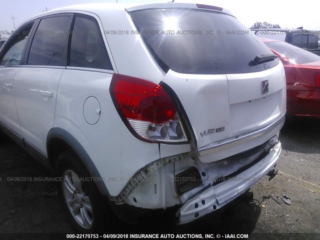 3GSCL33P68S537267 - 2008 SATURN VUE XE WHITE photo 6