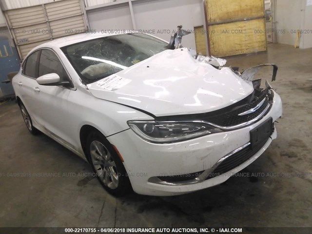 1C3CCCAB2GN160002 - 2016 CHRYSLER 200 LIMITED WHITE photo 1