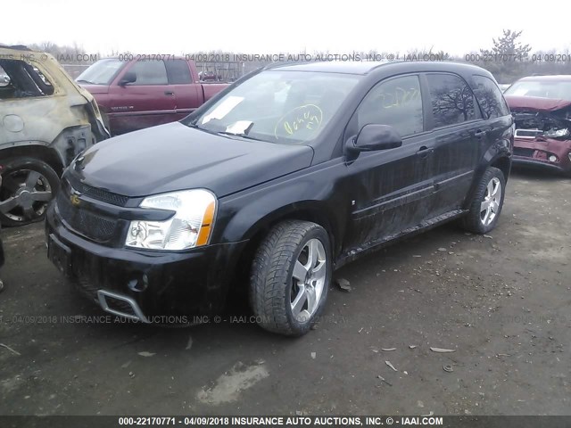 2CNDL737686020150 - 2008 CHEVROLET EQUINOX SPORT BLACK photo 2