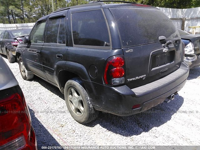 1GNDS33S592102784 - 2009 CHEVROLET TRAILBLAZER LT BLACK photo 3