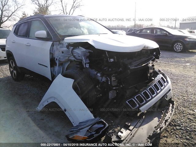 3C4NJDBB7JT117846 - 2018 JEEP COMPASS LATITUDE 白色 照片 1