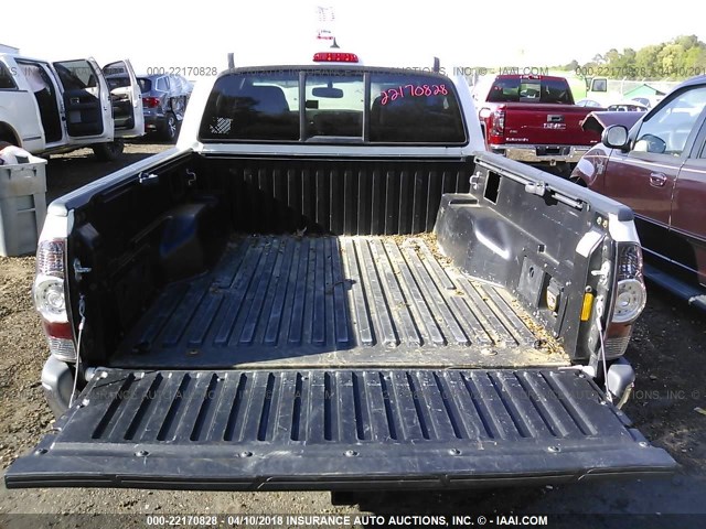 5TFLU4EN1CX031671 - 2012 TOYOTA TACOMA DOUBLE CAB თეთრი ფოტო 8