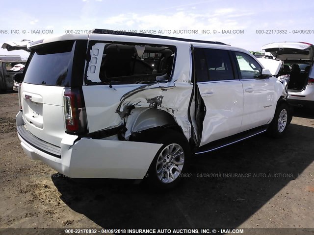 1GKS1GKC5HR117882 - 2017 GMC YUKON XL C1500 SLT WHITE photo 4