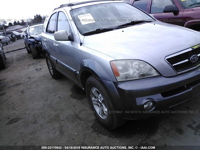 KNDJC733235061741 - 2003 KIA SORENTO EX/LX SILVER photo 1