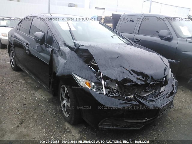 19XFB2F72FE012929 - 2015 HONDA CIVIC SE BLACK photo 1