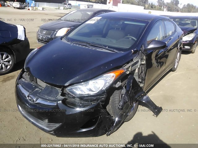 5NPDH4AE3DH367141 - 2013 HYUNDAI ELANTRA GLS/LIMITED BLACK photo 2